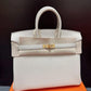 Hermes Mushroom Togo Birkin 25 Gold Hardware