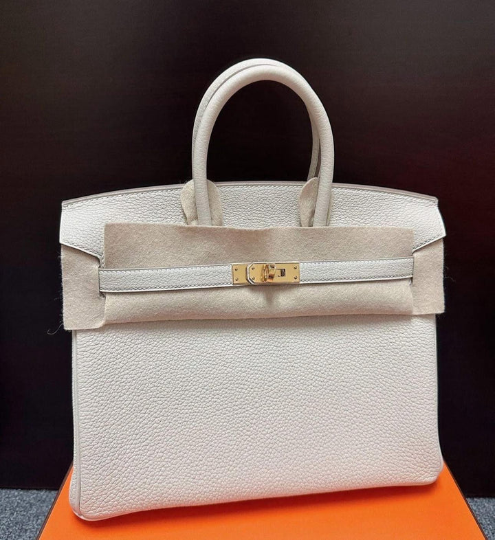 Hermes Mushroom Togo Birkin 25 Gold Hardware