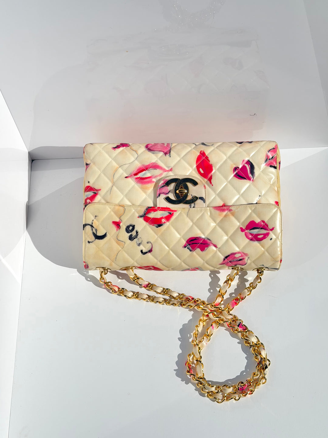 Chanel 1994 Jumbo Lips & Kisses Flap Bag