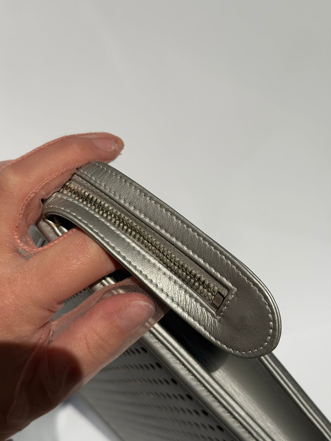 Chanel Rare LED XL Clutch Silver 2017