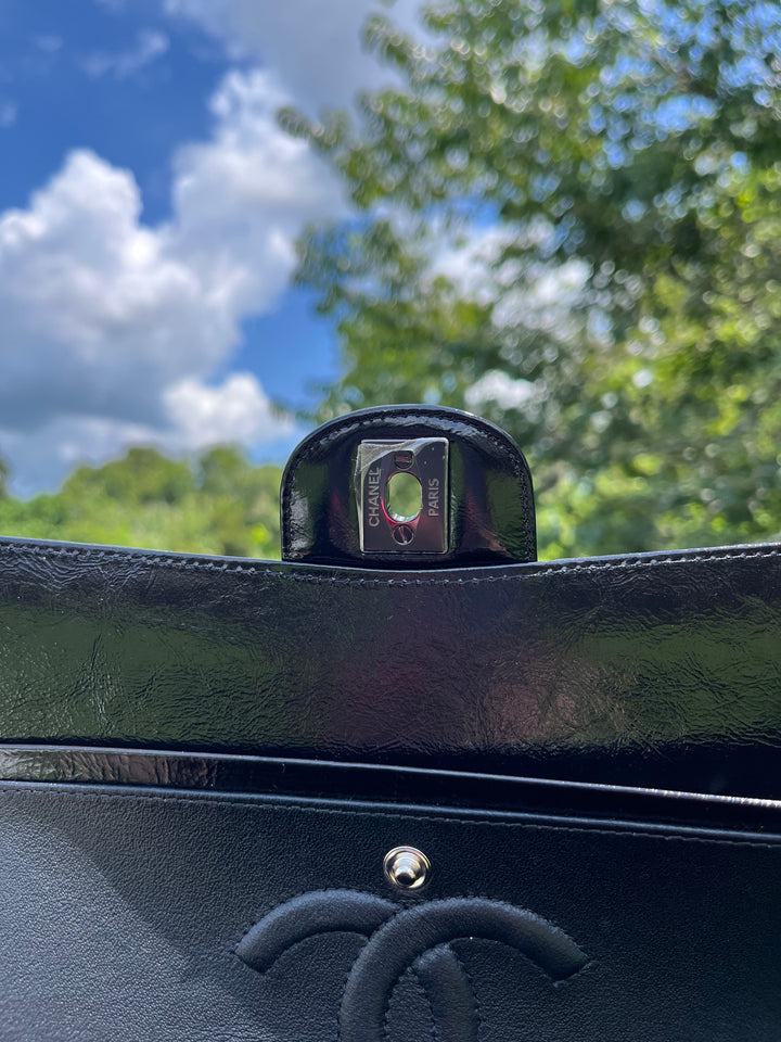 Chanel SO BLACK Medium Calfskin Double Flap Bag