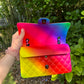 Chanel 2023 Rainbow Calfskin Medium Classic Flap Bag