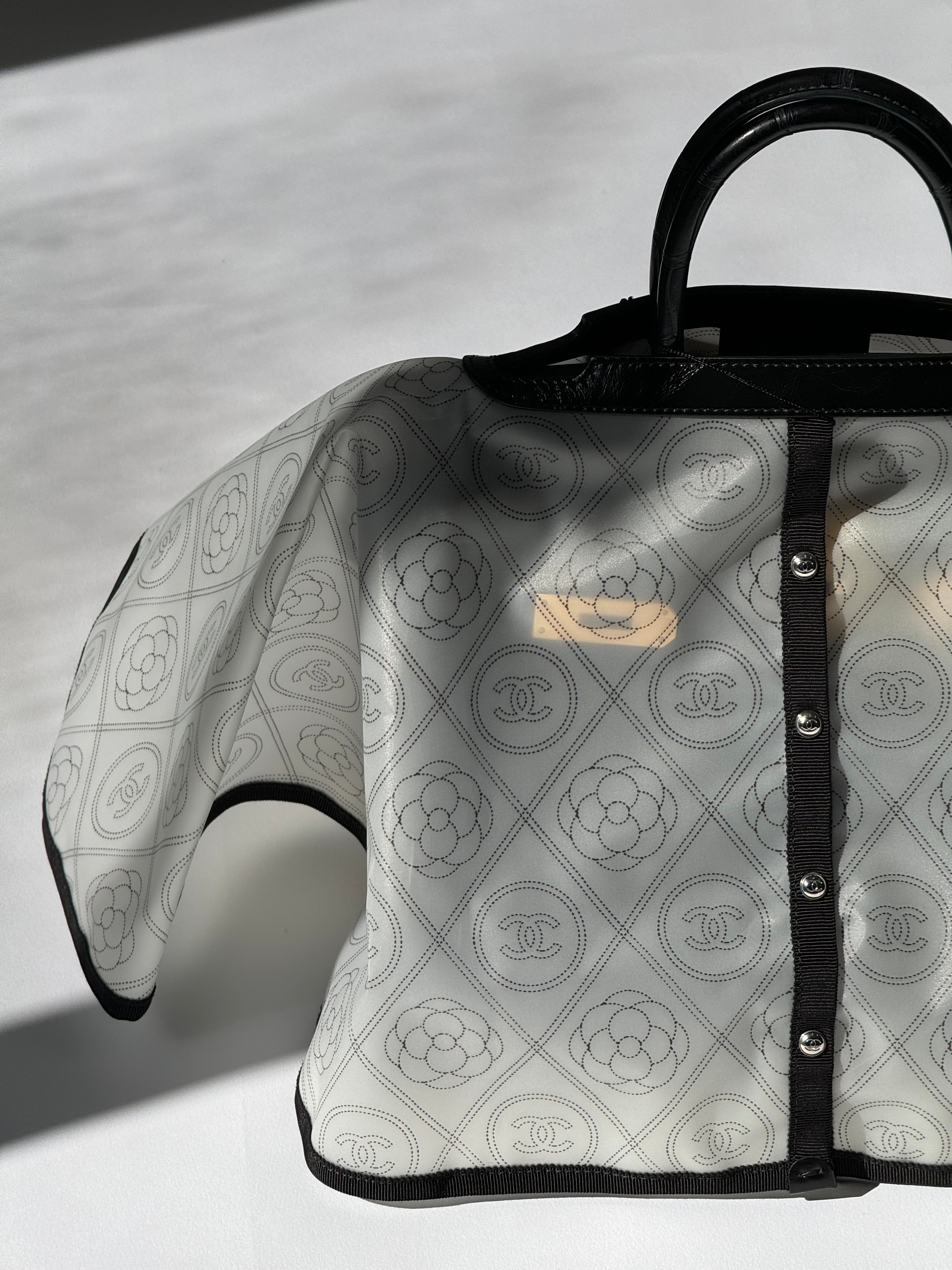 NWT Chanel Camellia Handbag Raincoat – Its A Luv Story