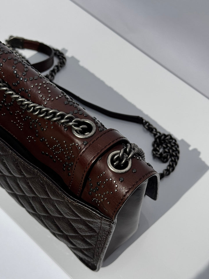 Chanel Jumbo Paris Dallas Texan Satchel Flap Bag