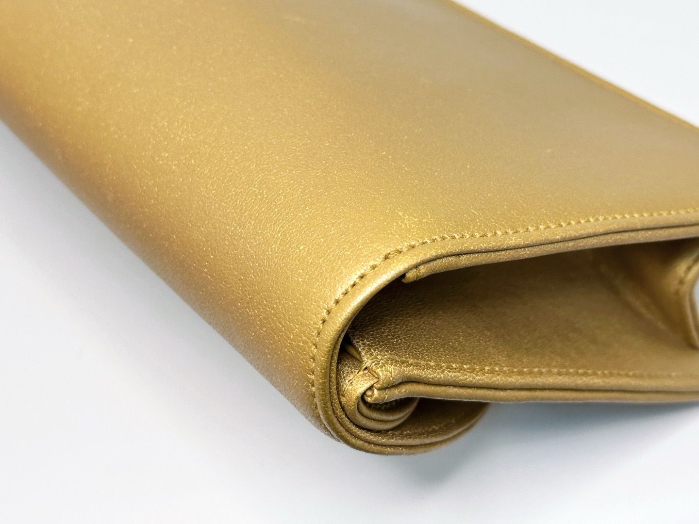 Chanel 19A Gold Egyptian CC Clutch