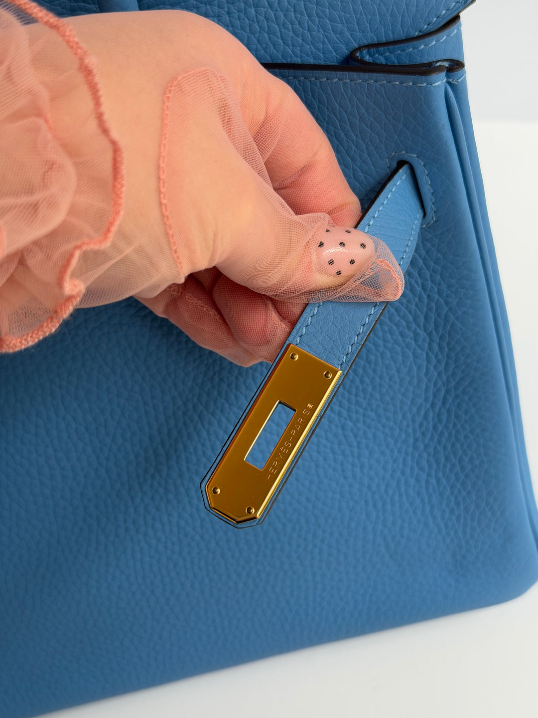 Hermes 2014 Bleu Paradis Clemence Taurillon Birkin 30