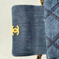 Chanel Small Navy Quilted Denim 19 Flap Bag