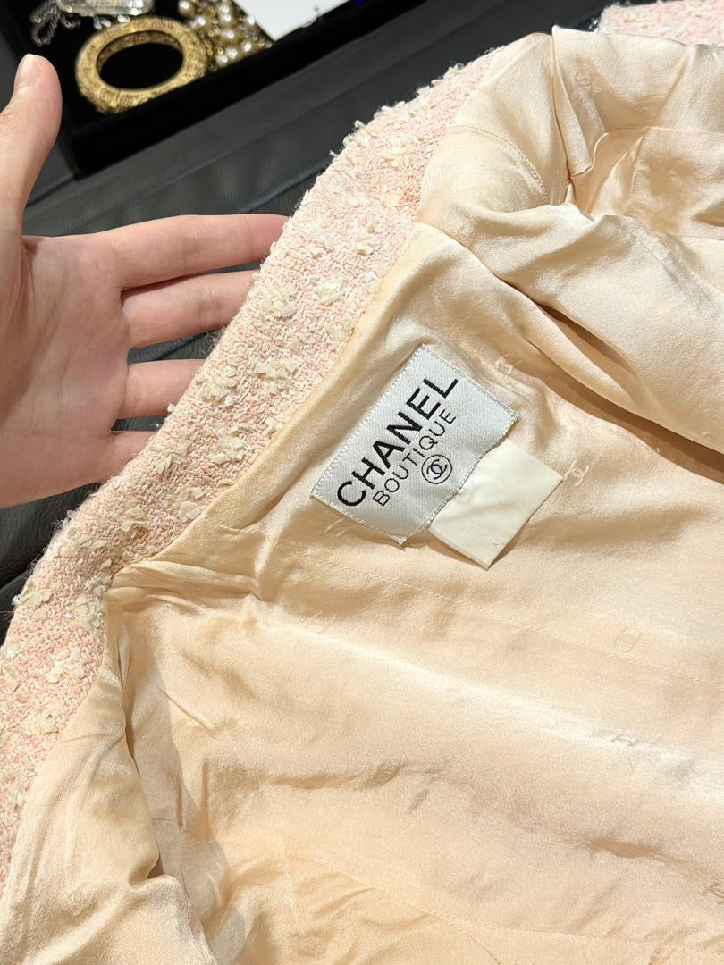 Chanel 1995 SS Pink Barbie Runway Suit Set