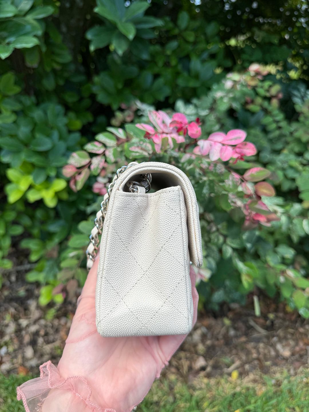 Chanel Craie Caviar Mini Flap Bag
