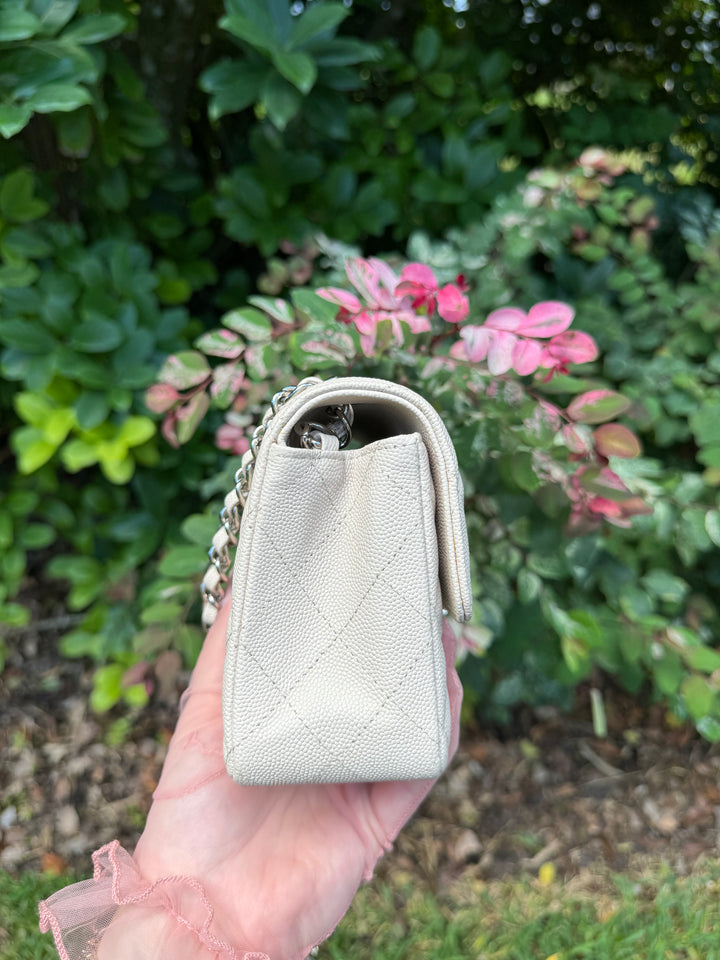 Chanel Craie Caviar Mini Flap Bag