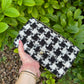 Chanel Ecru Medium Houndstooth Tweed Flap Bag