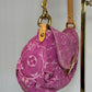 Louis Vuitton Pink Monogram Denim Mini Pleaty + Coin Pouch