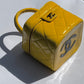 Chanel 1995 Yellow Heart Mirror Vanity Bag
