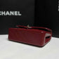 Chanel 19b Burgundy Small Caviar Classic Flap