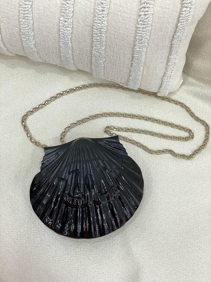 Chanel 19S Black Runway Shell Minaudiere