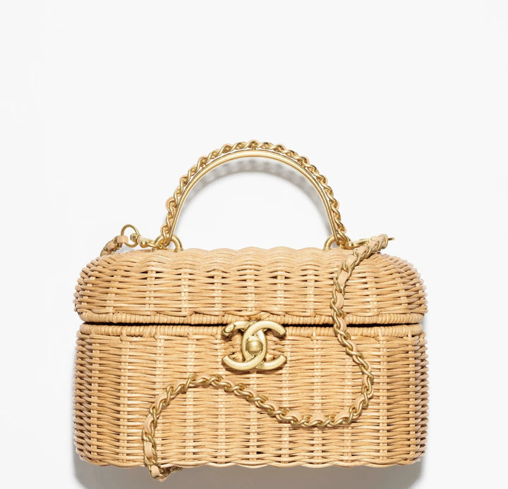 Chanel Cruise 2025/26 Braided Rattan Vanity Case