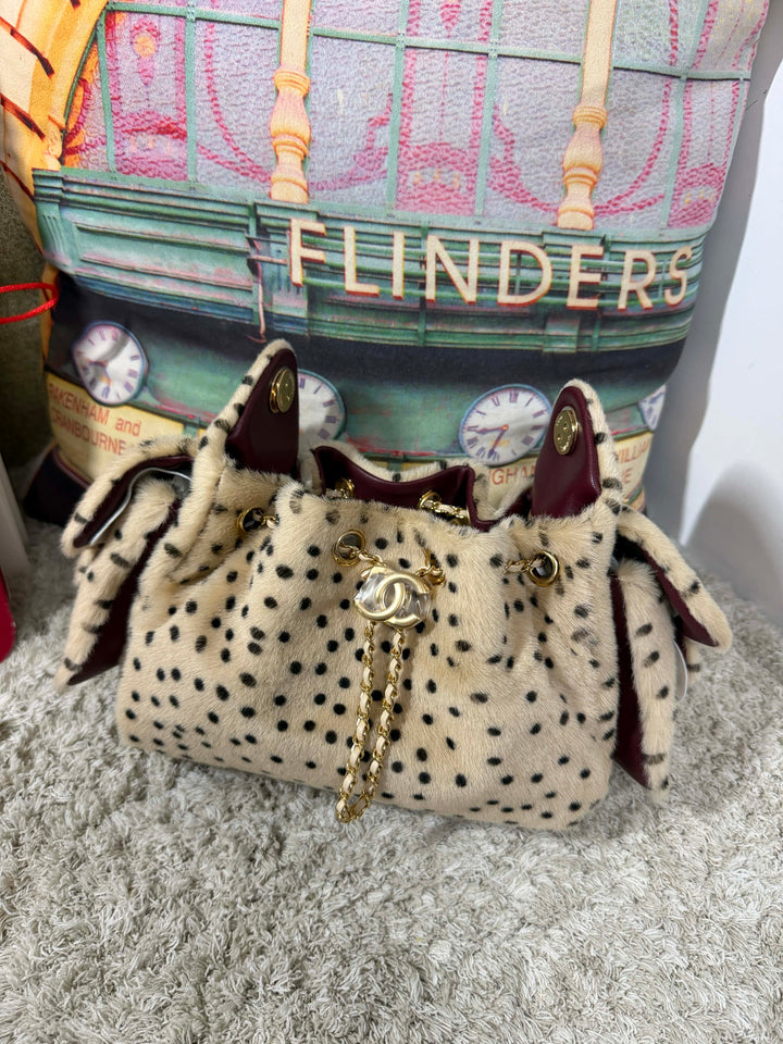 Chanel 25 Mini Handbag Brown Pony Hair Gold Tone Metal Matthieu Blazy Métiers D’Art 2026