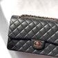 Chanel Black Medium Lambskin Flap Bag + RGHW