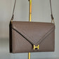 Hermes 1982 Ostrich Lydie 2 Ways Clutch Bag