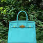 Hermes 2015 Bleu Atoll Togo Birkin 30