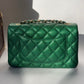 Chanel 18S Emerald Green Caviar Mini Flap Bag