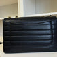 RARE CHANEL 1996 VINTAGE Caviar BLACK HORIZONTAL JUMBO CLASSIC FLAP BAG