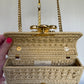 Celine 2023 Raffia Chain Shoulder Bag