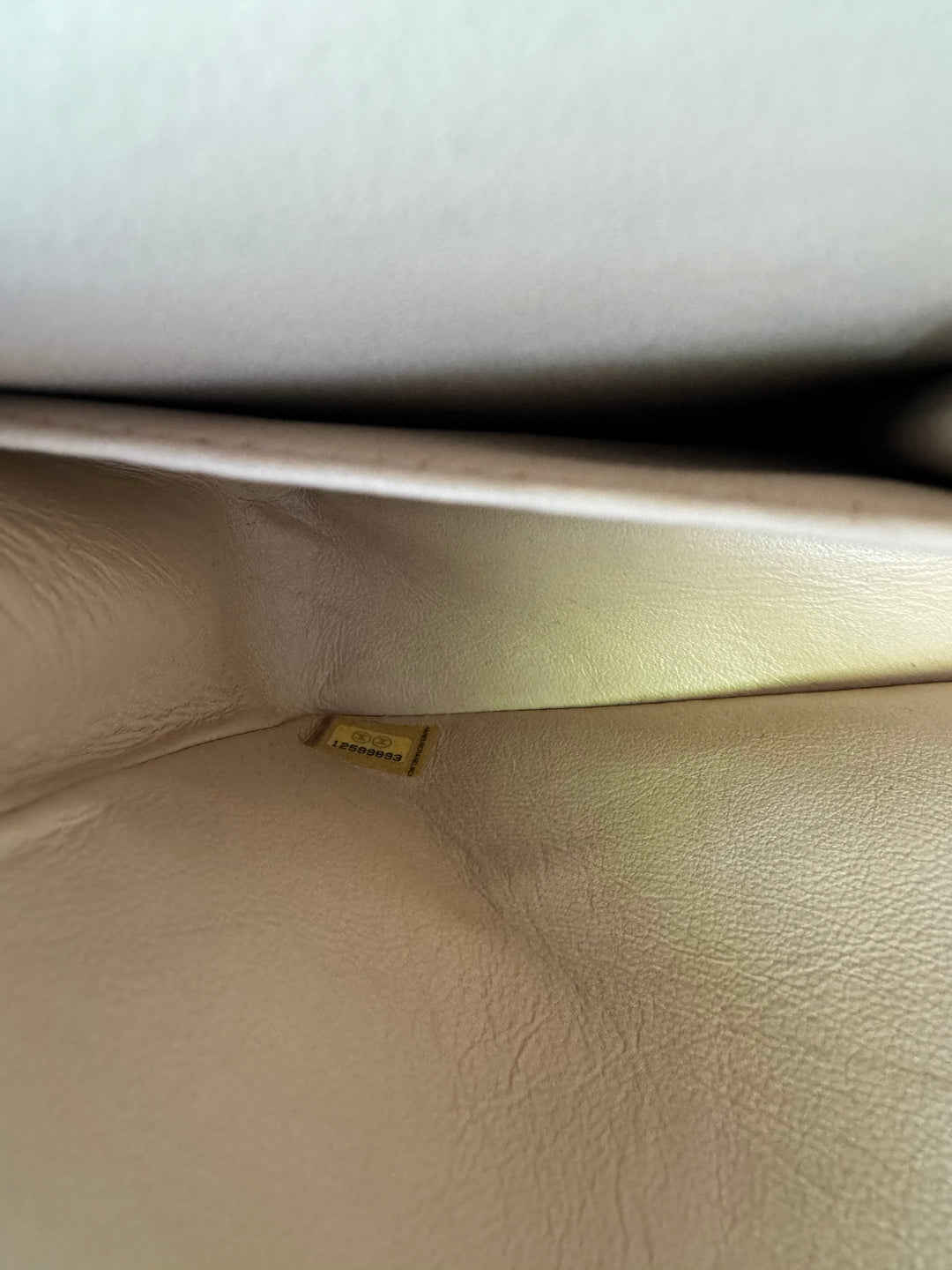 Chanel 2008 Beige Claire Medium Caviar Classic Flap W 24K GHW