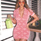 Chanel 1996 ICONIC Pink Velour CC Romper