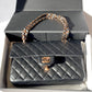 Chanel Black Medium Lambskin Flap Bag + RGHW