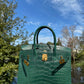 Hermes Matte Croc Vert Fonce Birkin 30