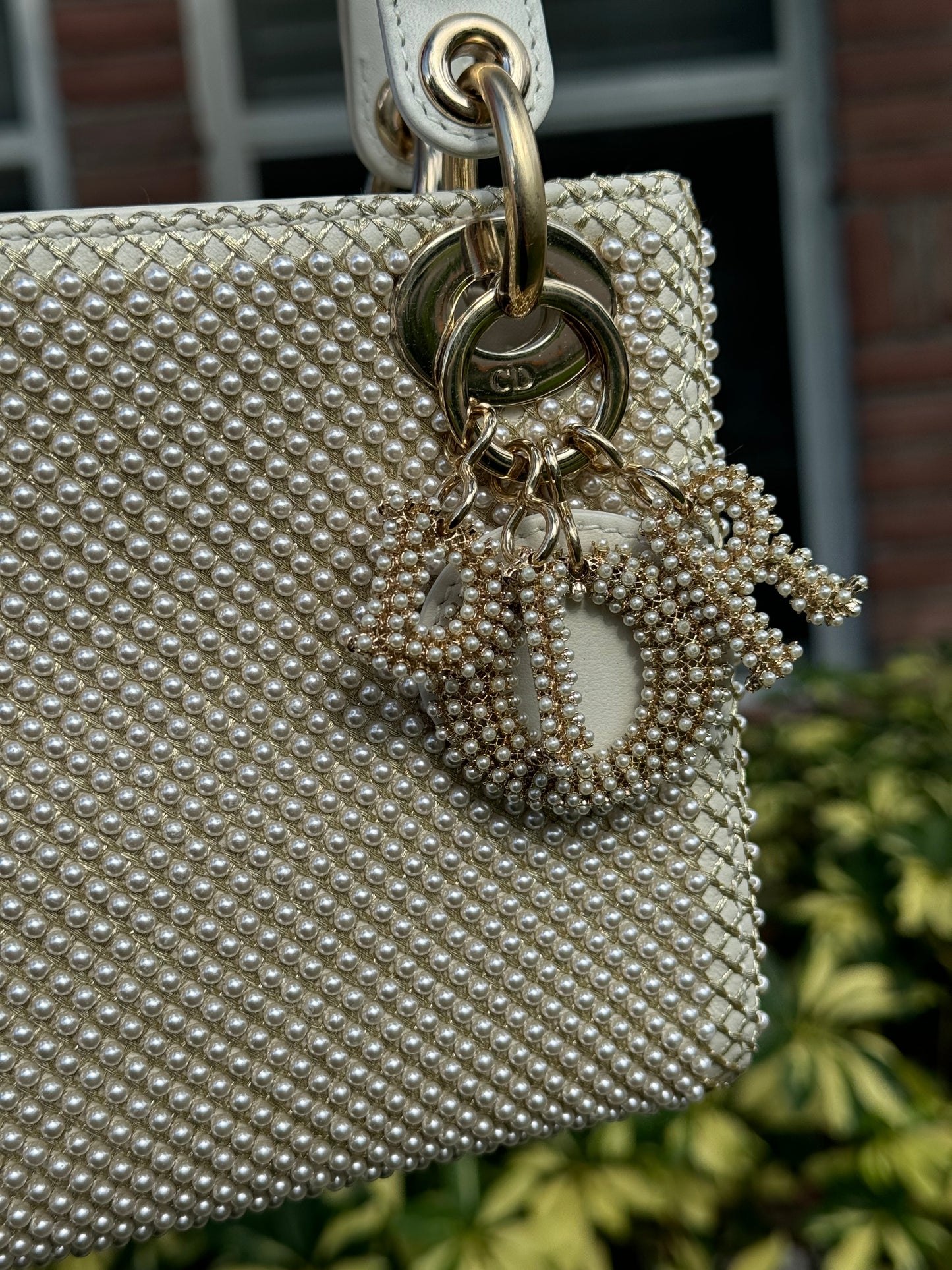 2022 Pearl Lady Dior Mini Top Handle