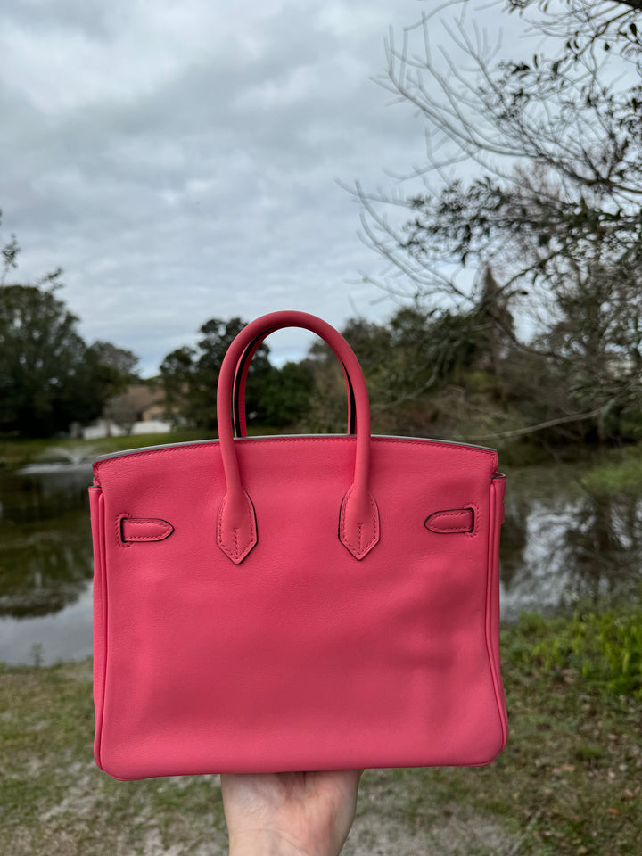 Hermes Rose Lipstick Swift Birkin 25 GHW
