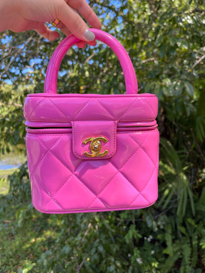 Chanel 1995 Barbie Collection Pink Vanity Case