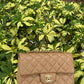 Chanel 18S Dark Beige Caviar Mini Flap Bag