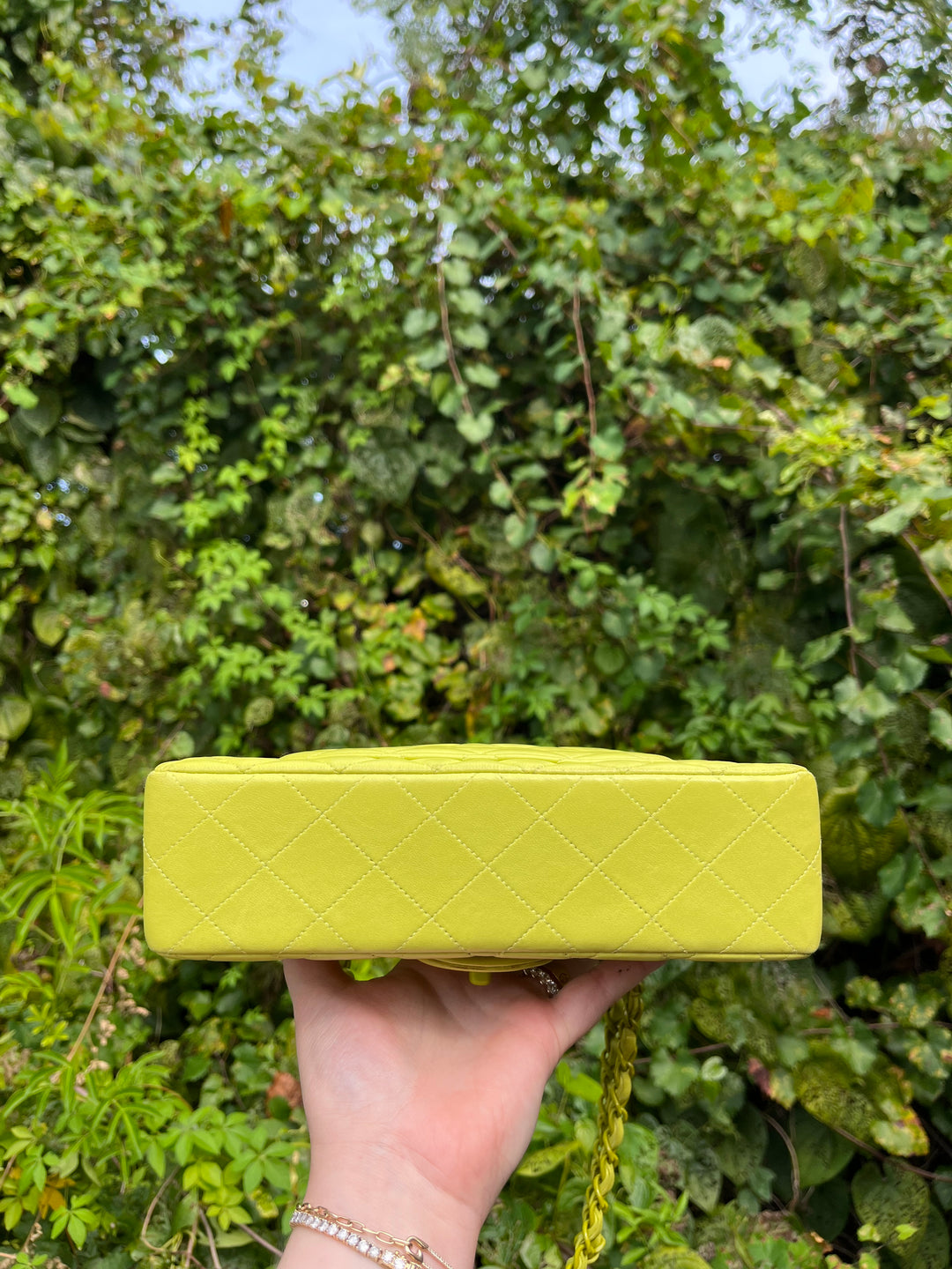 Chanel Rare Vintage Neon Small Classic Flap Bag
