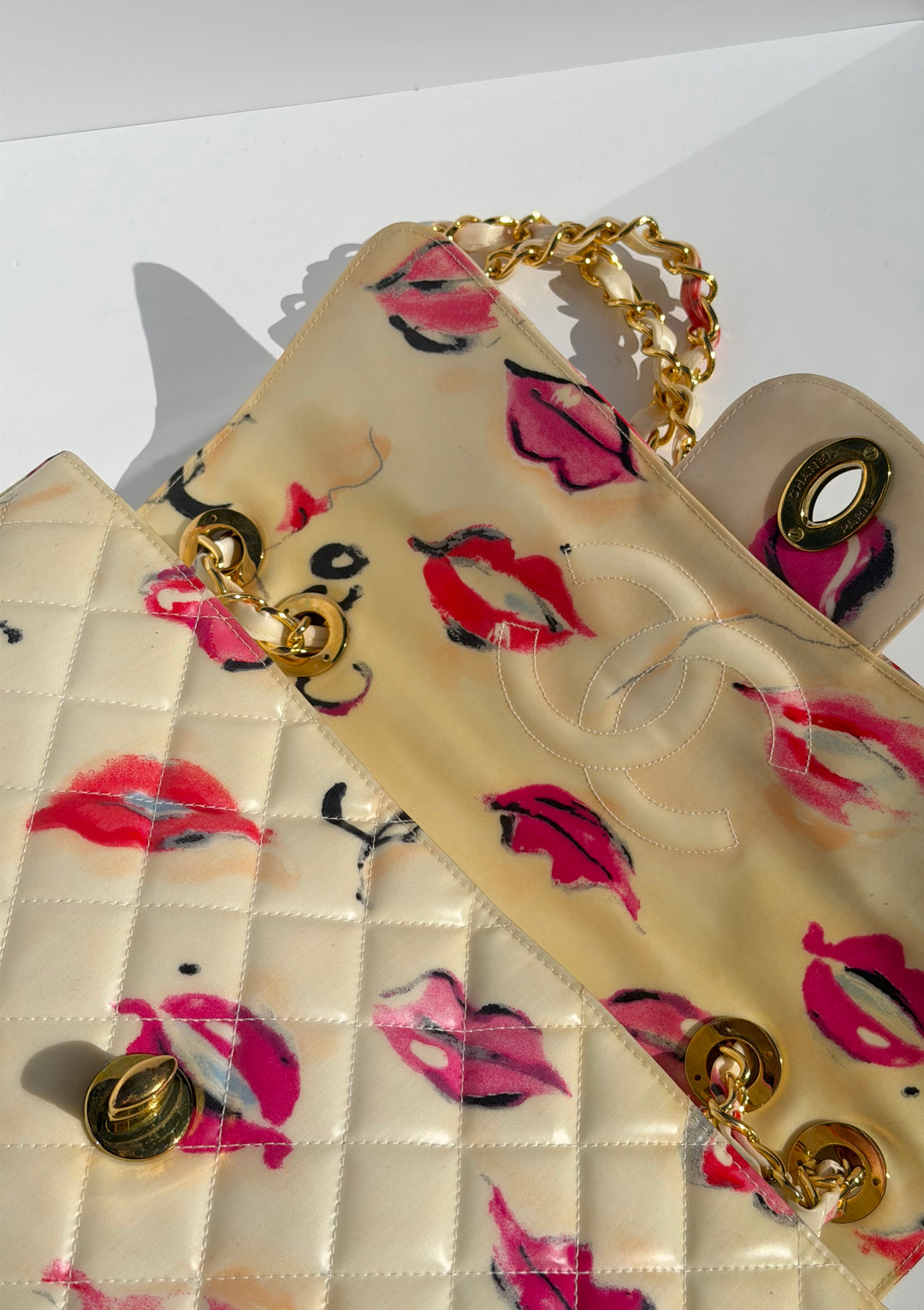 Chanel 1994 Jumbo Lips & Kisses Flap Bag