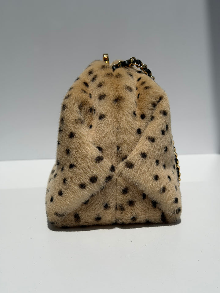 Chanel Clutch With Chain Brown And Black Pony Hair Gold Tone Metal Métiers D’Art 2026