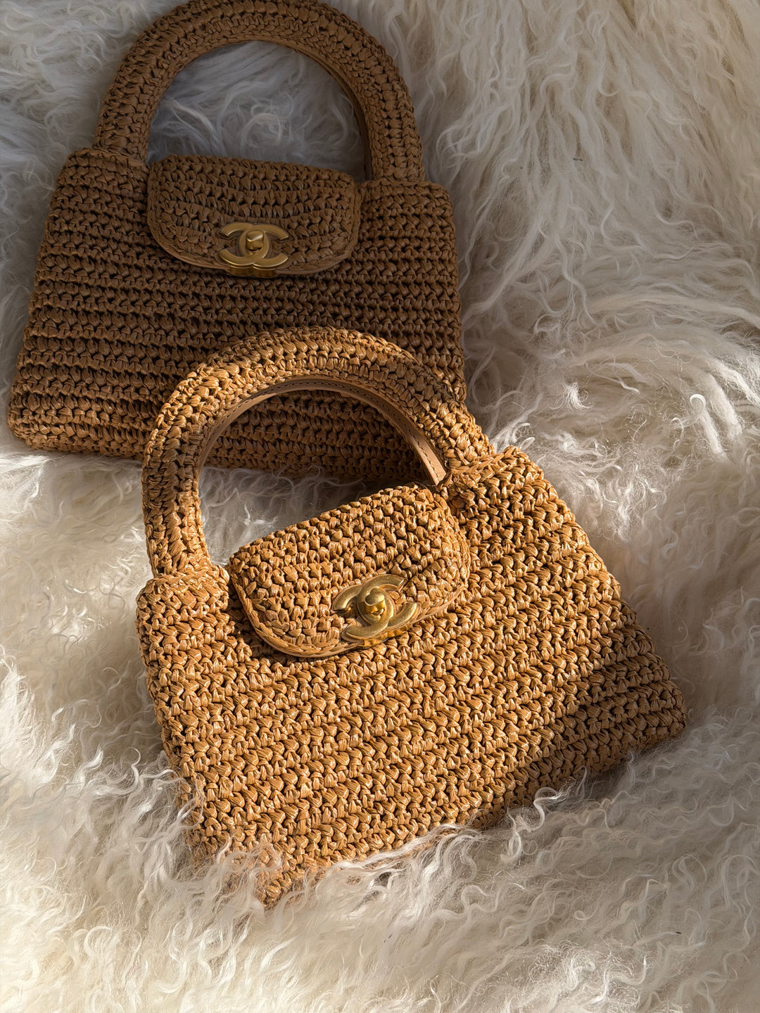 Chanel Cruise 2025/26 Mini Braided Raffia Kelly Bag