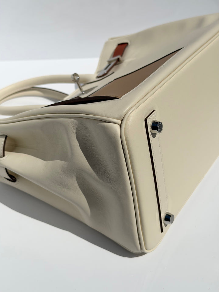 Hermès Birkin 30 Colormatic Swift Nata Palladium Hardware