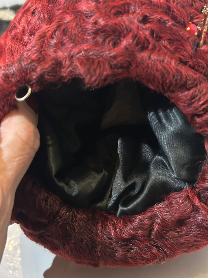 Chanel 2009 Paris - Moscou Embellished Persian Lamb Muff Clutch Bag