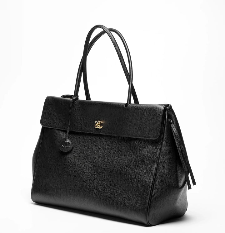 Chanel Large Shopping Bag Black Grained Calfskin Gold Tone Hardware Métiers D’Art 2026