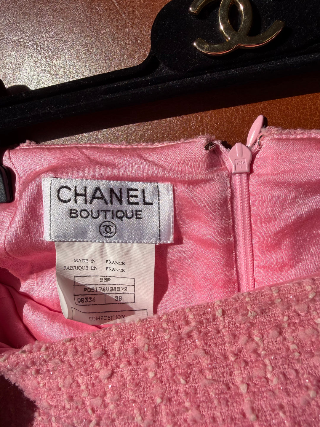 Chanel 1995 Spring “Barbie” Pink Tweed Skirt Suit
