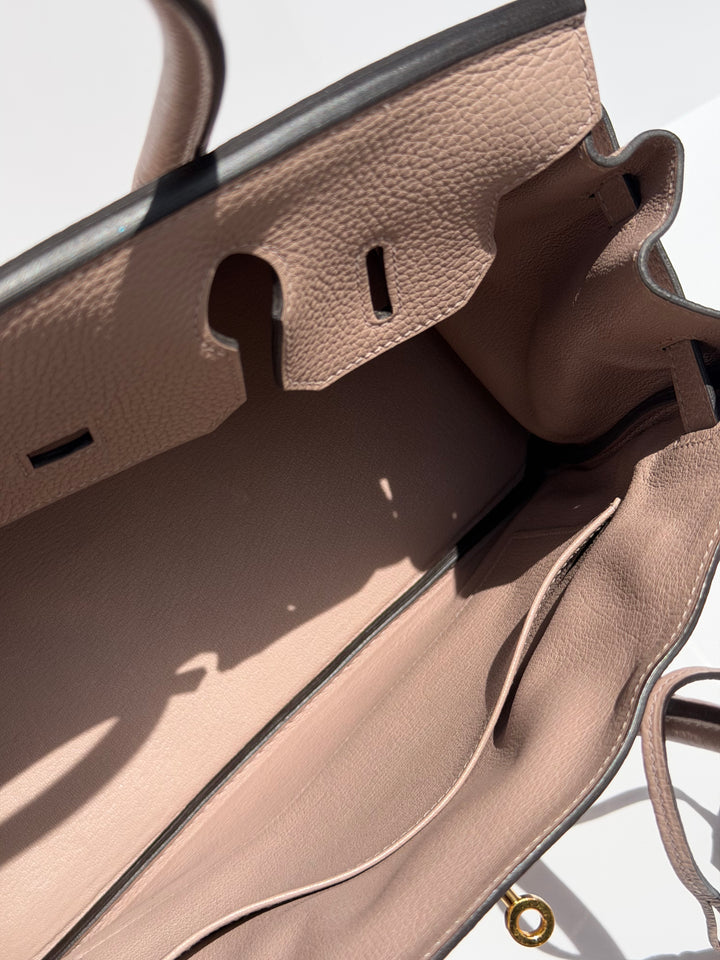 Hermès Birkin 30 Glycine Togo Gold Hardware 2015