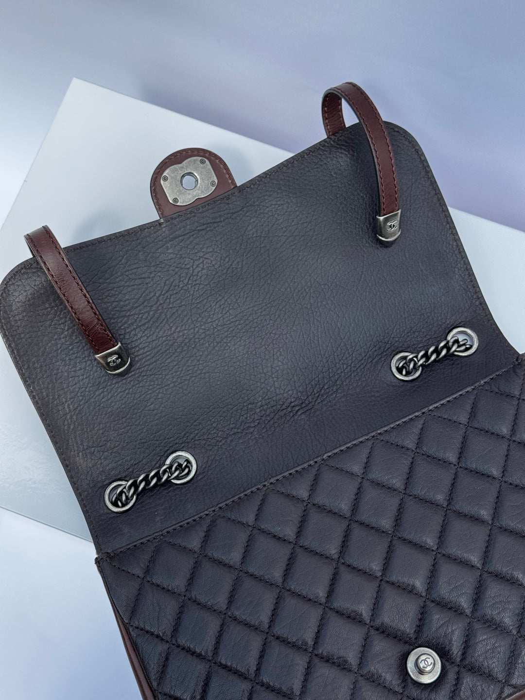 Chanel Jumbo Paris Dallas Texan Satchel Flap Bag