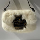 Fendi Mini Mink Fur Embellished Baguette