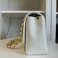 Chanel Snow White 24K Medium Caviar Diana Flap Bag