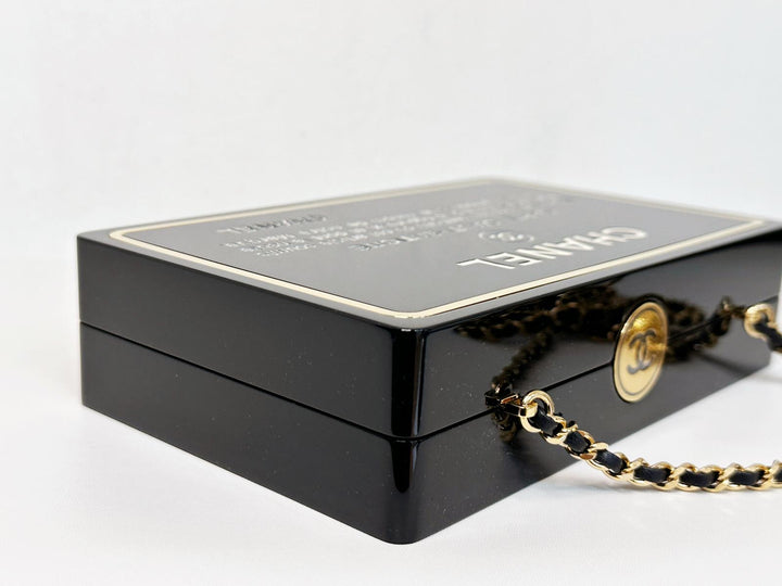 Chanel Limited Edition Black Authenticity Card Minaudière