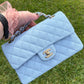 Chanel 23P Light Blue Small Caviar Double Flap