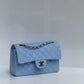 Chanel 23P Light Blue Small Caviar Double Flap